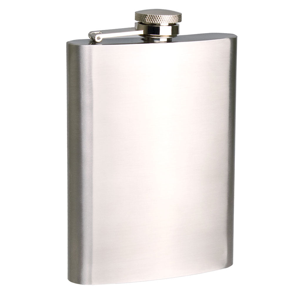 Bartender Stainless Steel Hip Flask 236mL (Satin)
