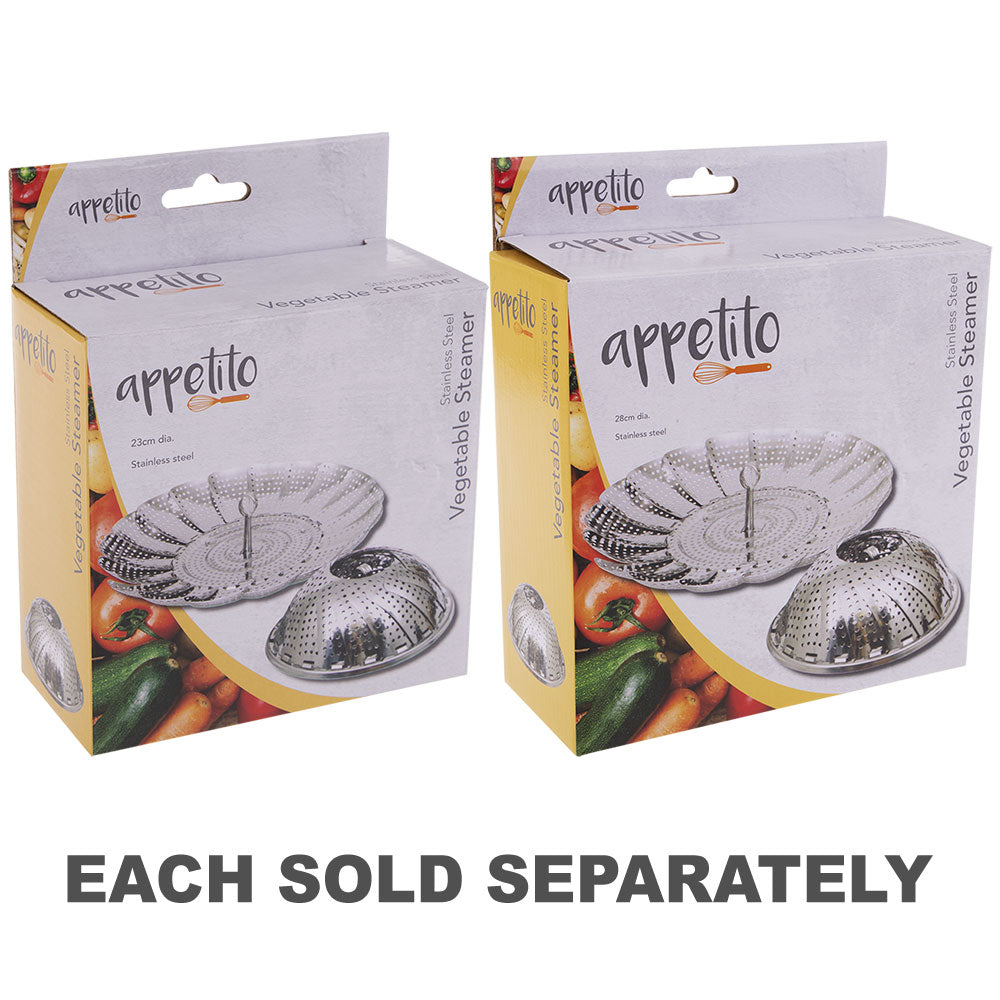 Appetito Stainless Steel Vegetable Steamer Basket