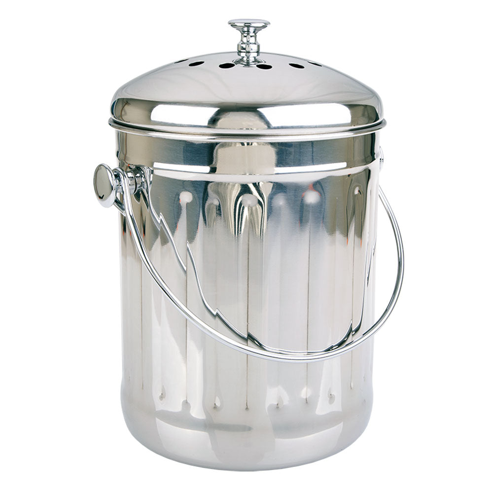 Appetito Stainless Steel Compost Bin 4.5L