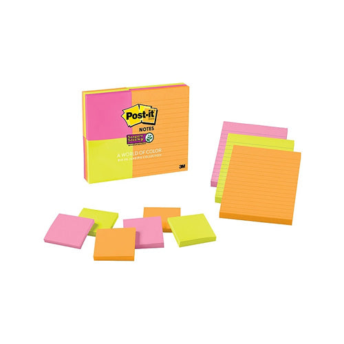 Post-It Super Sticky Notes Multi Combo 9pk