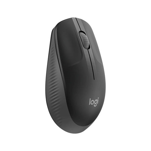 Logitech M190 Full-Size Wireless Mouse (Charcoal)