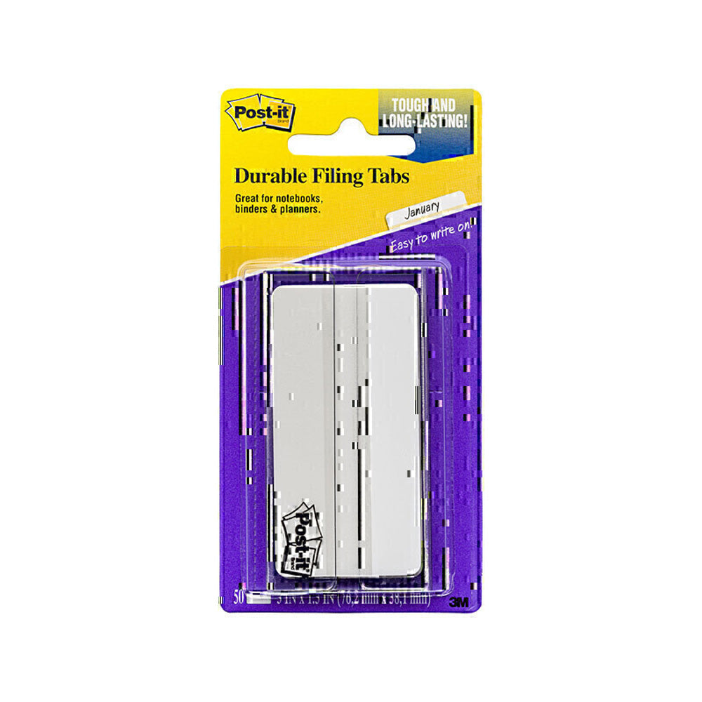 Post-It White Filing Tabs 75mm (Box of 6)