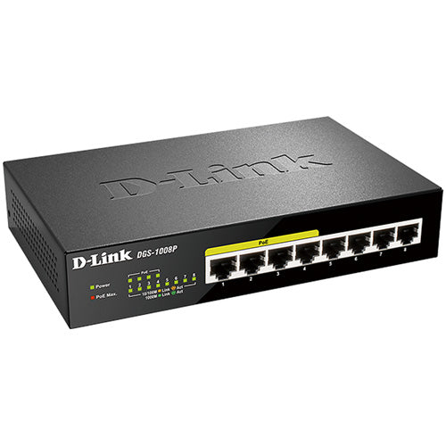 D-Link 8-Port Gigabit PoE+ Unmanaged Switch