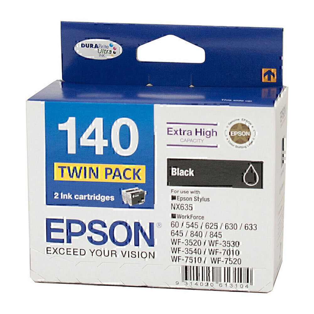 Epson 140 Ink Twin Pack (Black)
