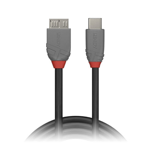 Lindy USB-C to Micro-B Cable Anthra Line 3m