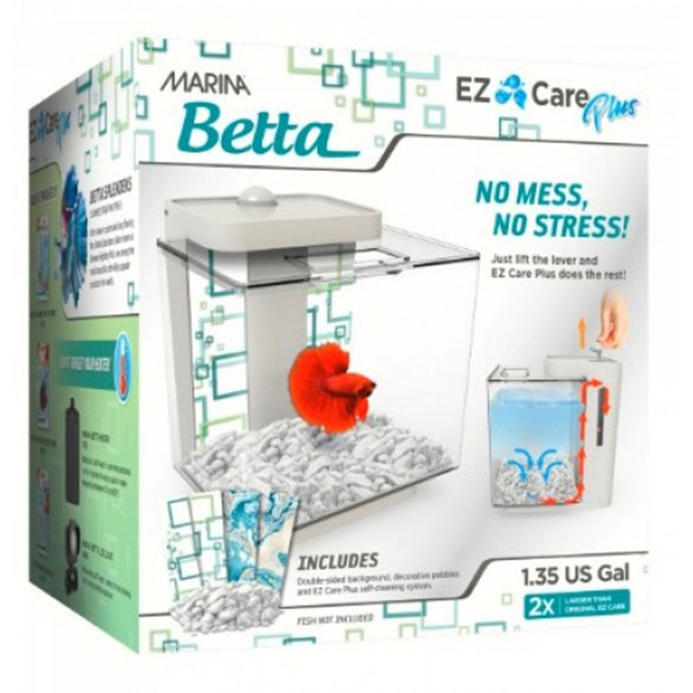 Marina EZ Care Plus Betta Aquarium Kit 5L (White)