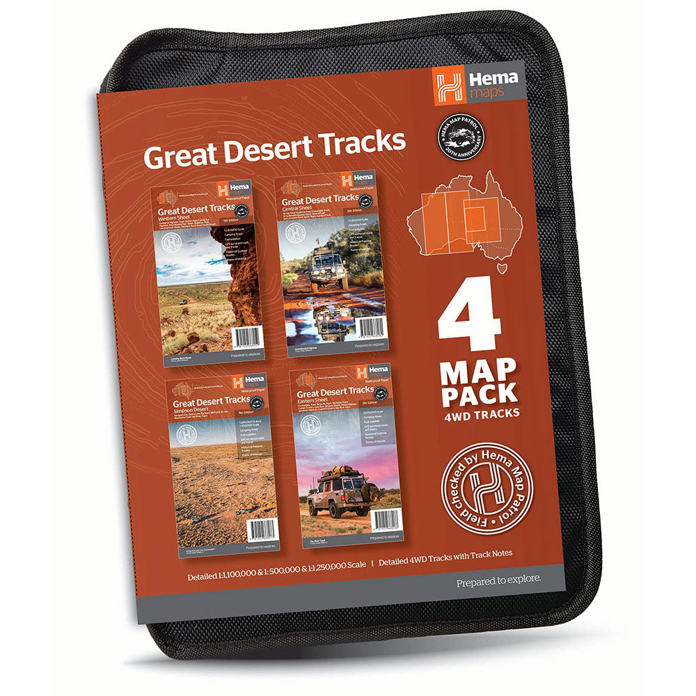 Hema Great Desert Tracks Map Pack