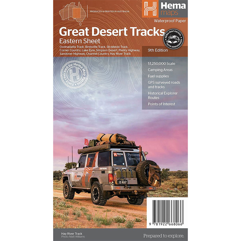 Hema Great Desert Tracks Eastern Sheet Map (9th Edition)