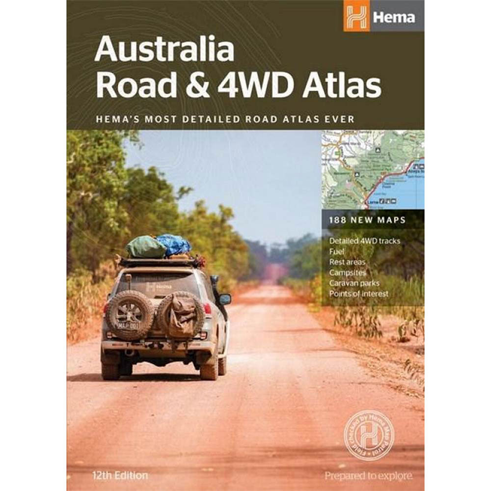 Hema Australia Road and 4WD Atlas (Perfect Bound)