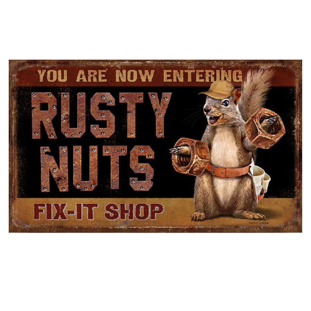 Rusty Nuts Door Mat