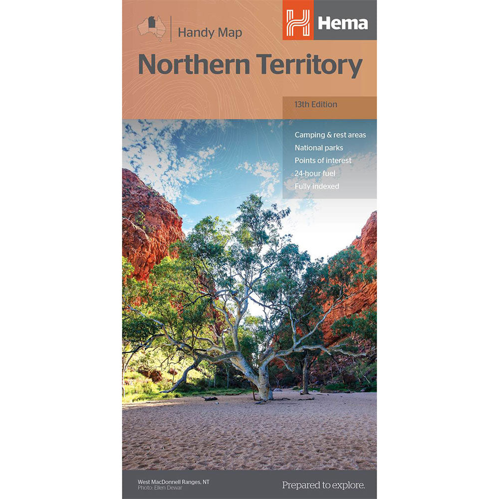 Hema Northern Territory Handy Map 13th Edition