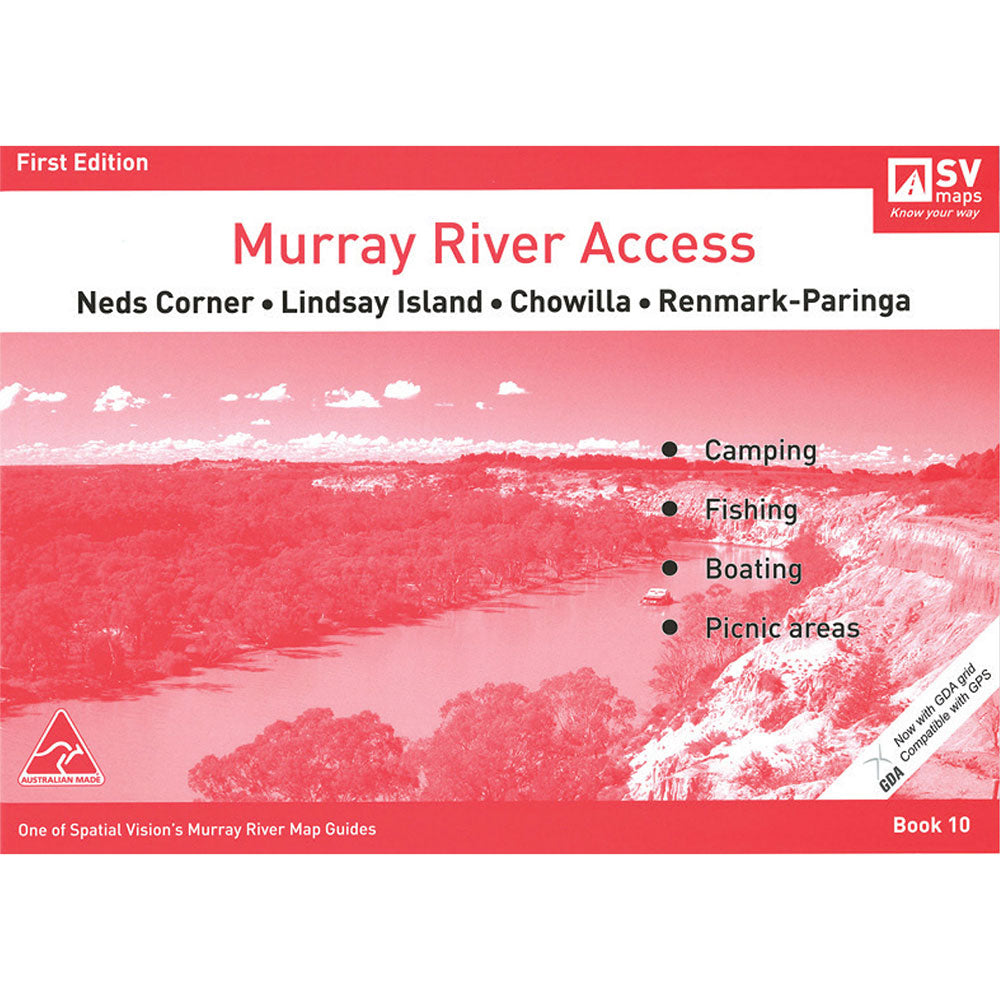 Murray River Access #10 Neds Corner to Renmark-Paringa Map