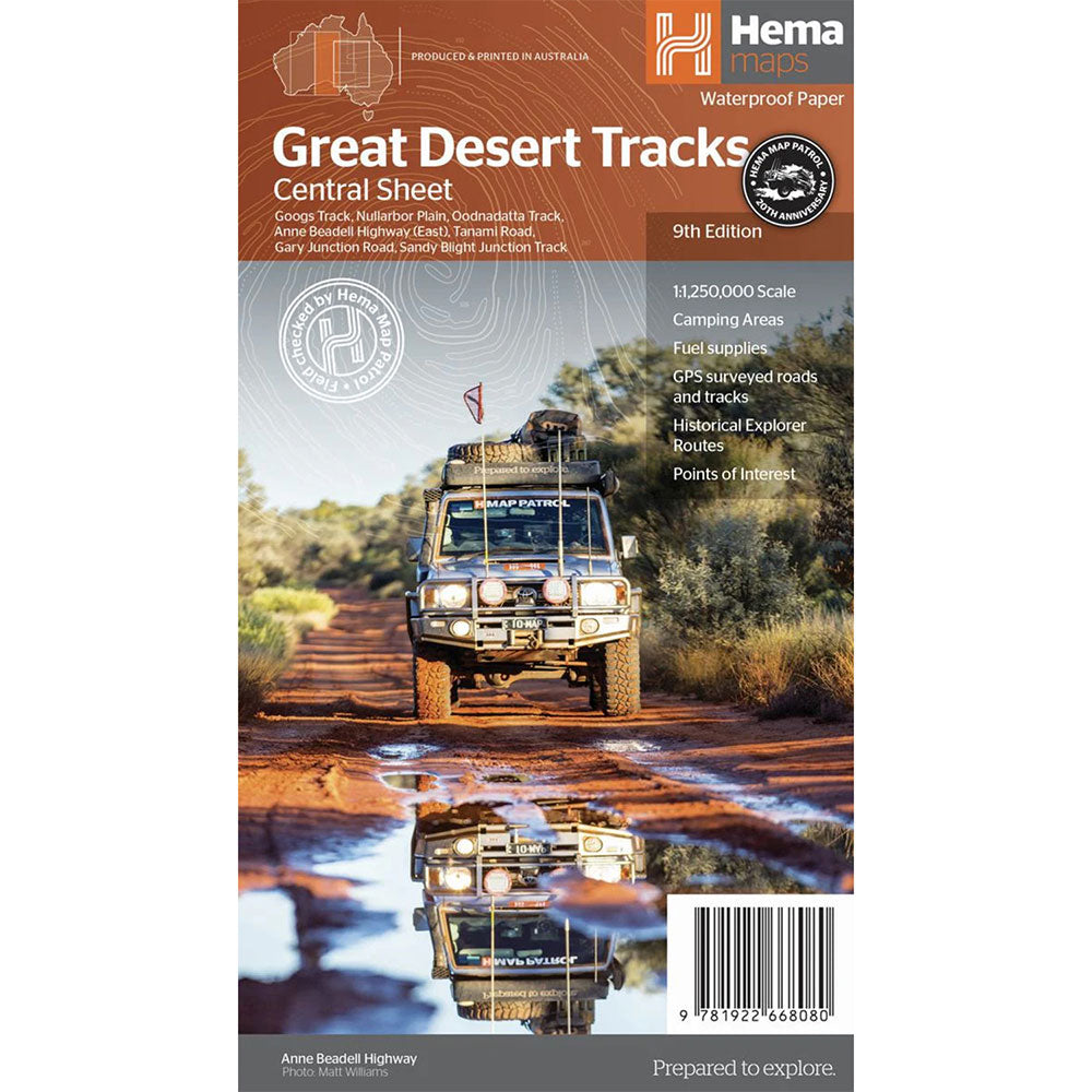 Hema Great Desert Tracks Central Sheet Map