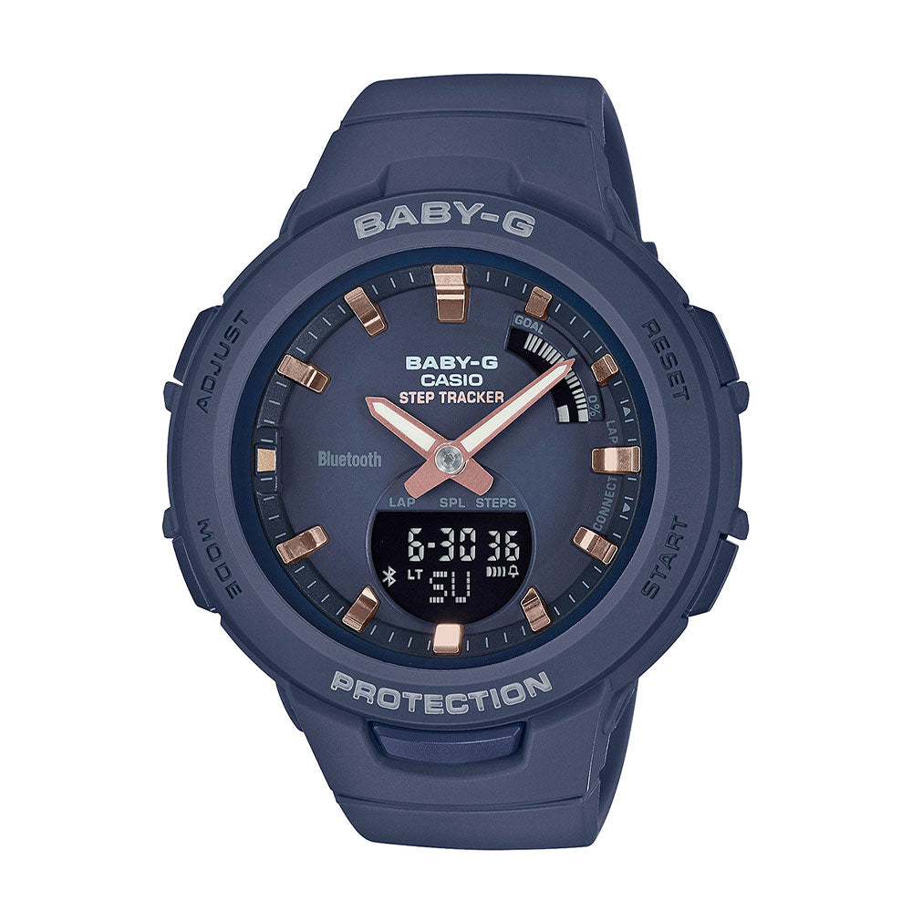 Casio Baby-G Duo Step Tracker Watch (Charcoal/Gold)