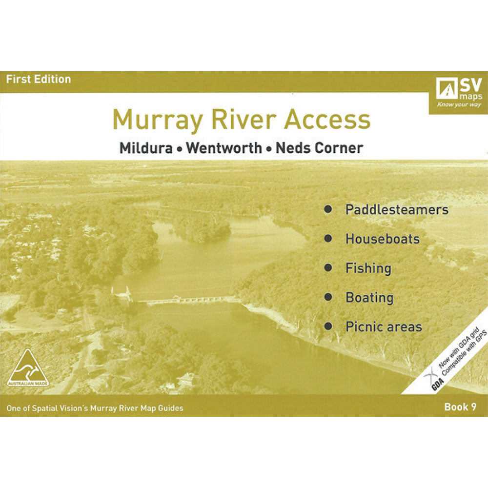 Murray River Access #9 Mildura-Wentworth-Neds Corner Map