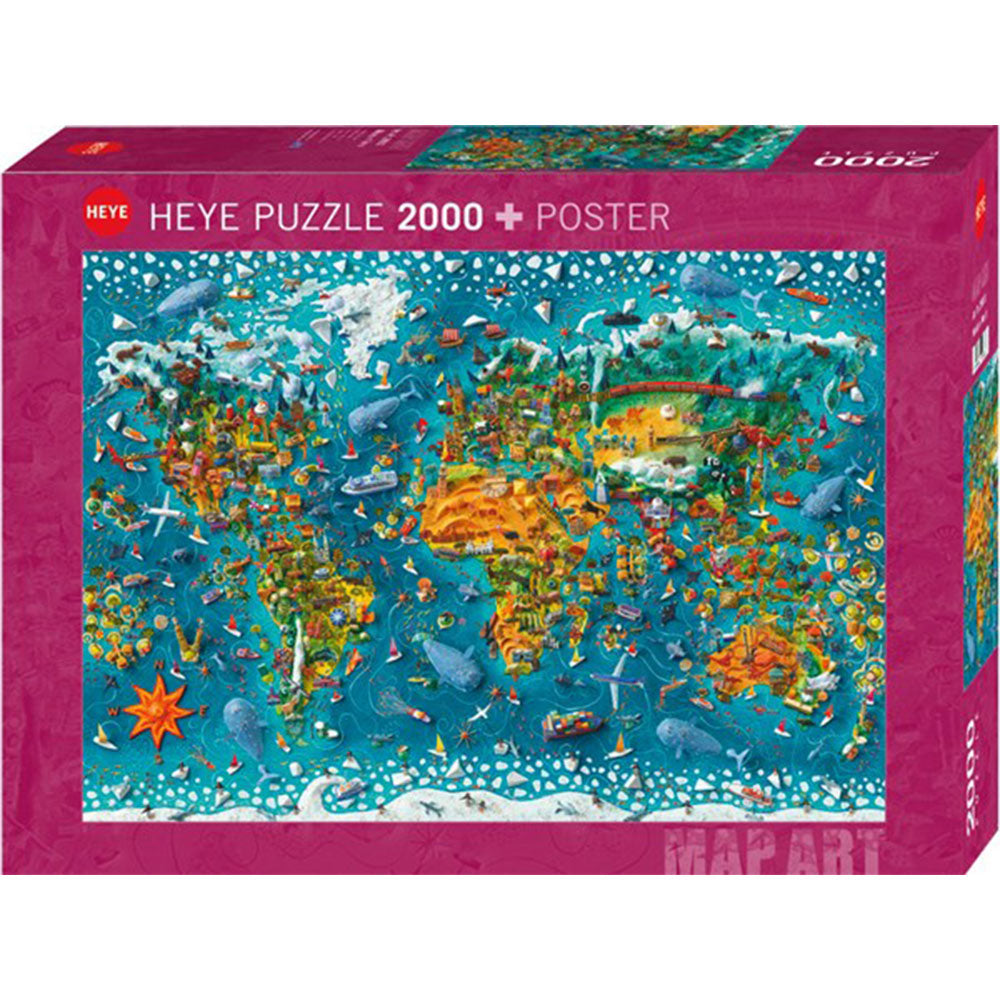 Heye Map of the World Jigsaw Puzzle 2000pcs