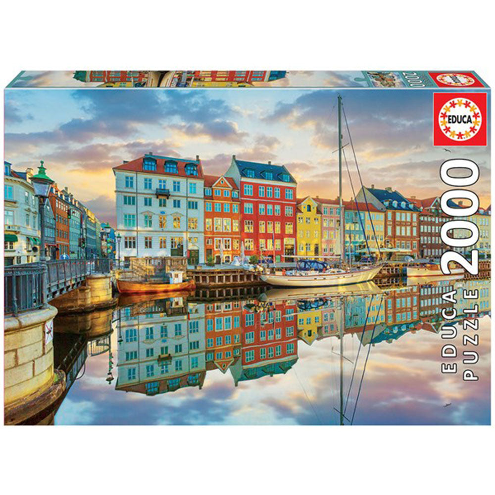 Educa Sunset At Copenhagen Harbour Jigsaw Puzzle 2000pcs
