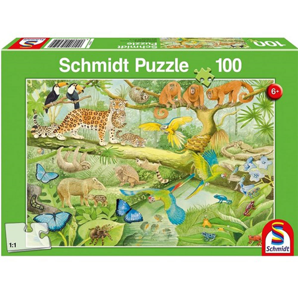 Schmidt Animals in the Jungle Puzzle 100pcs