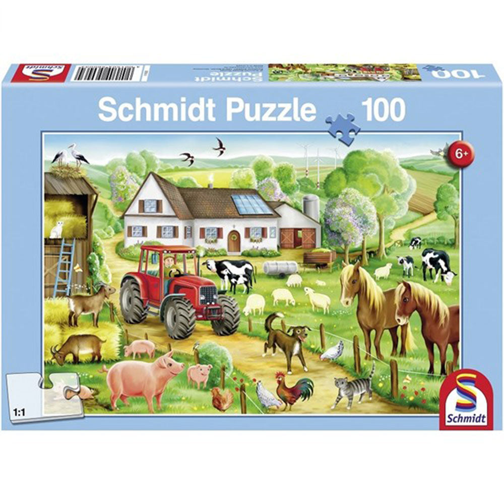 Schmidt Merry Farmyard Puzzle 100pcs