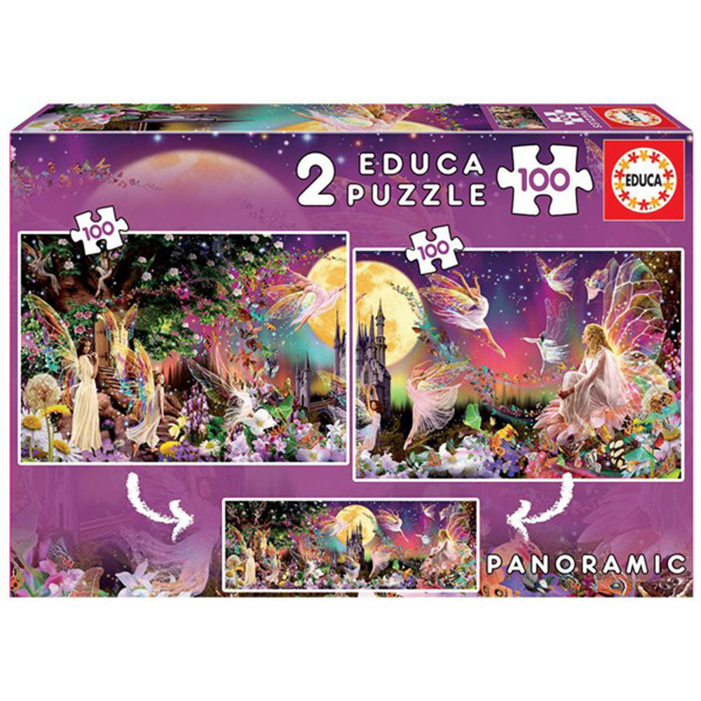 Educa Fairy Triptych Jigsaw Puzzle 2x100pcs
