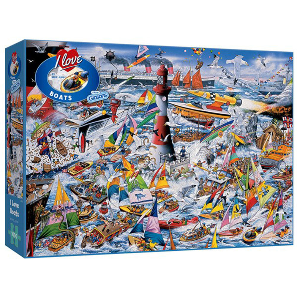 Gibsons I Love Boats Jigsaw Puzzle 1000pcs