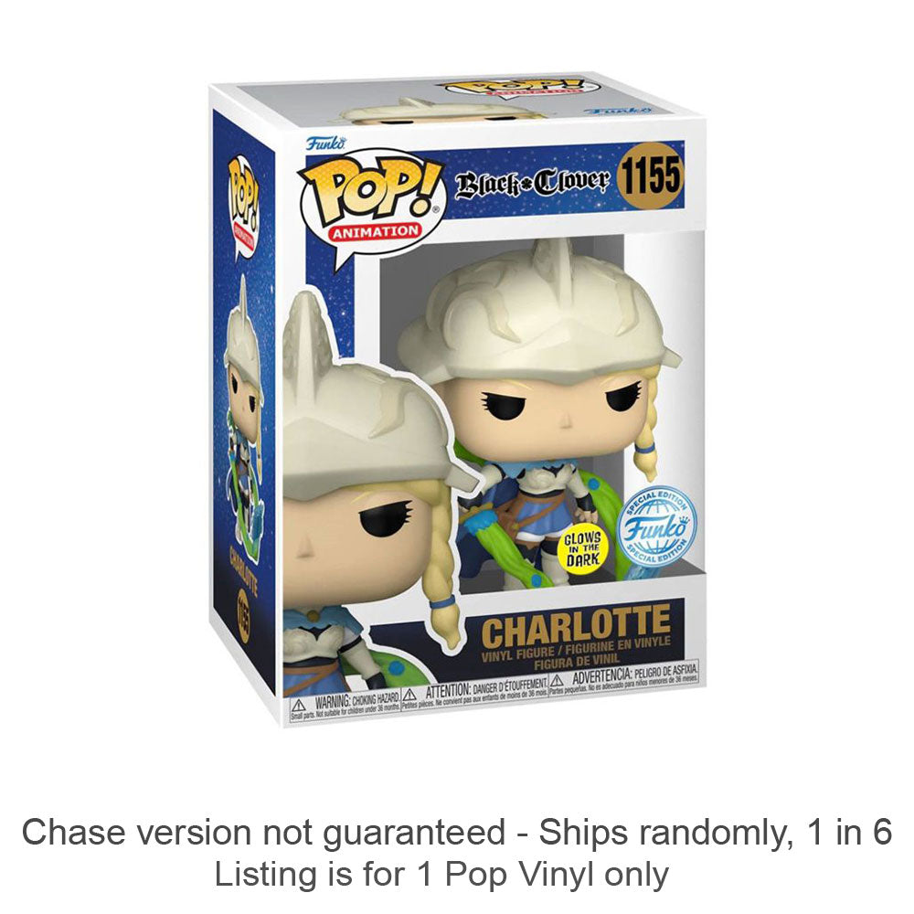 Black Clover Charlotte US Exc. Pop! Vinyl Chase Ships 1 in 6