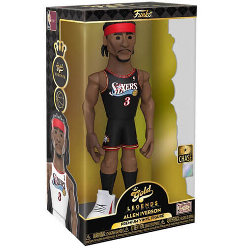NBA: 76ers Allen Iverson Vinyl Gold Chase Ships 1 in 6