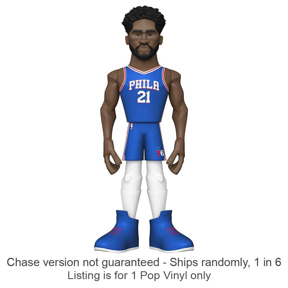 NBA Joel Embiid 12" Vinyl Gold Chase Ships 1 in 6