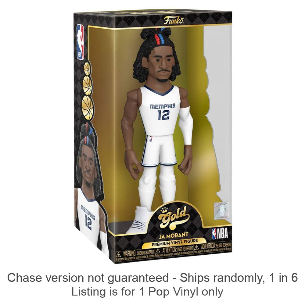 Memphis Grizzlies Ja Morant 12" Vnyl Gold Chase Ships 1 in 6