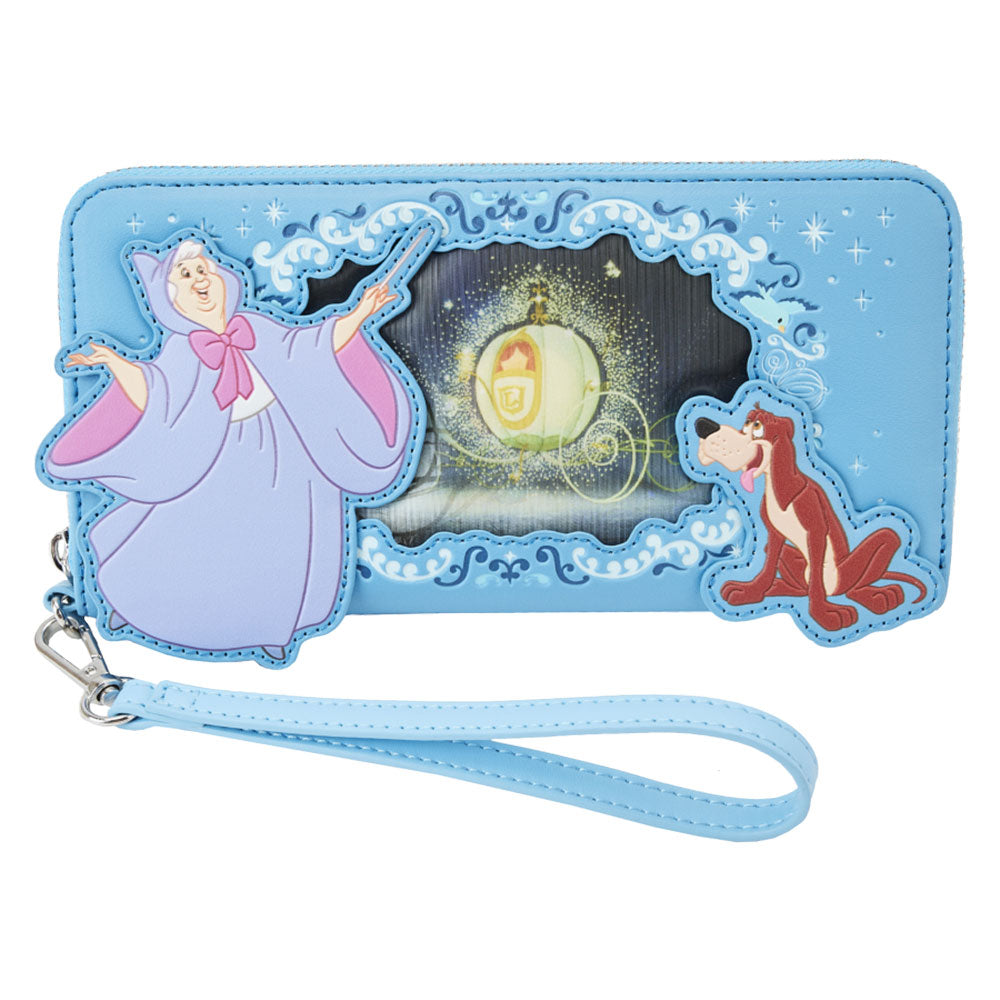 Cinderella Princess Lenticular Zip Around Wallet