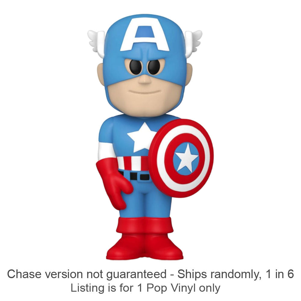 Marvel Comics Captain America Vinyl Soda Chase Ships 1 in 6