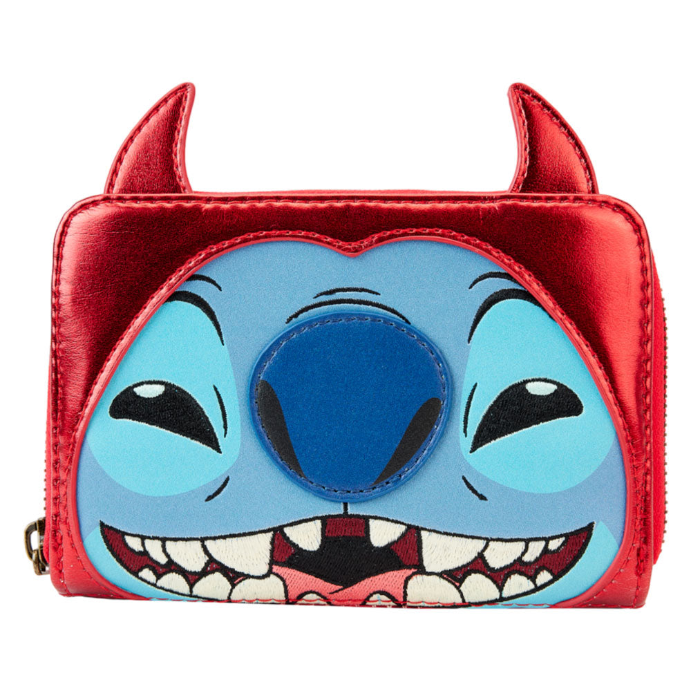 Disney Stitch Devil Cosplay Zip Around Wallet