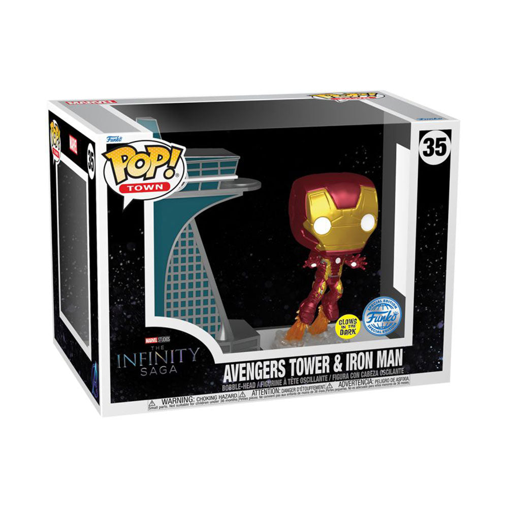 Avengers: Age of Ultron Tower & IronMan US Glow Pop! Town