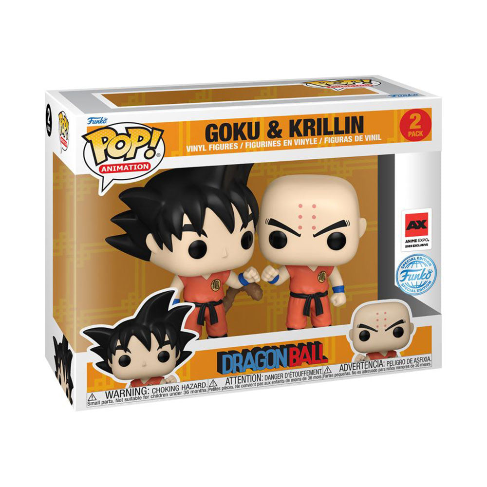 Dragon Ball Z Goku and Krillin US Exclusve Pop! Vinyl 2-Pack