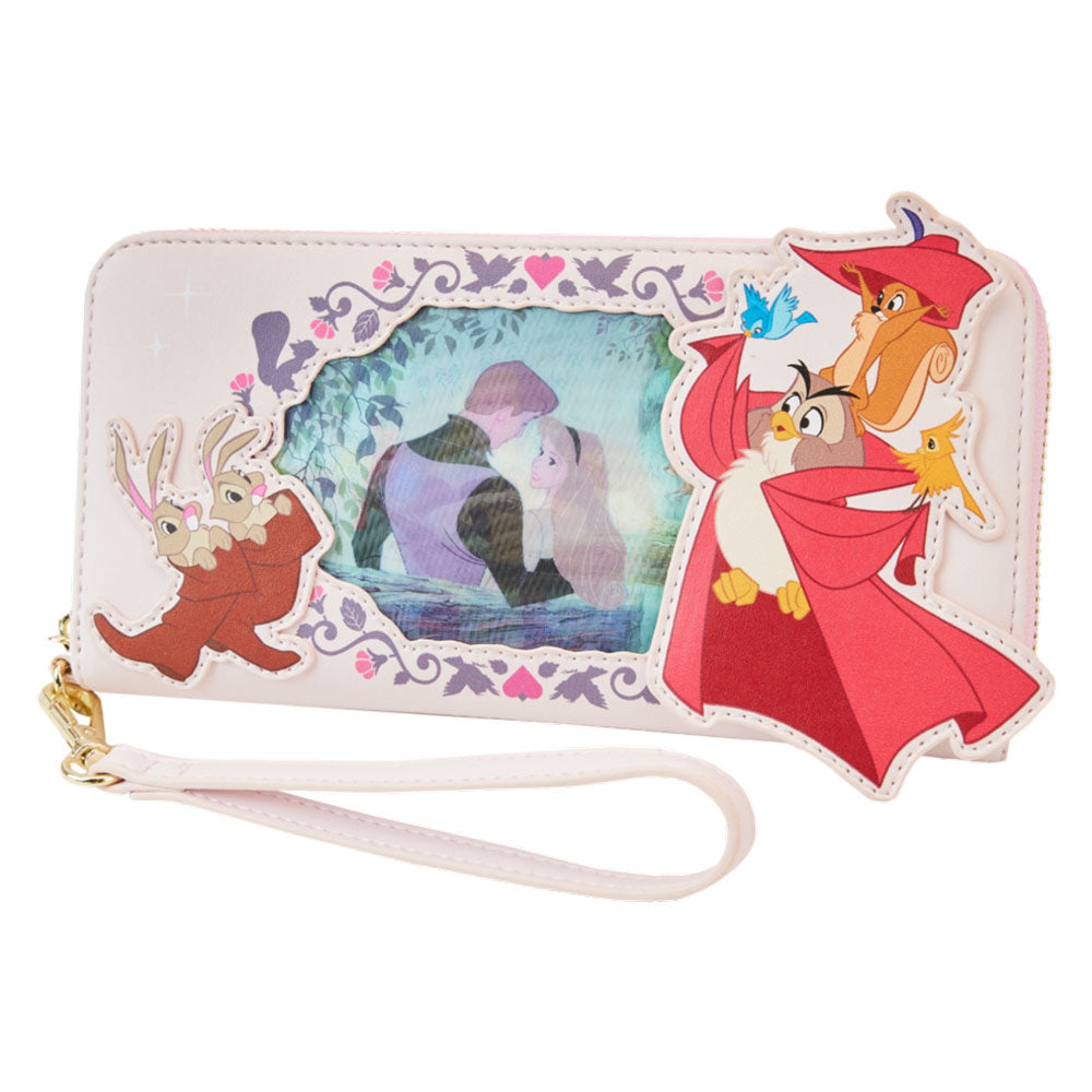 Sleeping Beauty Princess Lenticular Series Wristlet Wallet