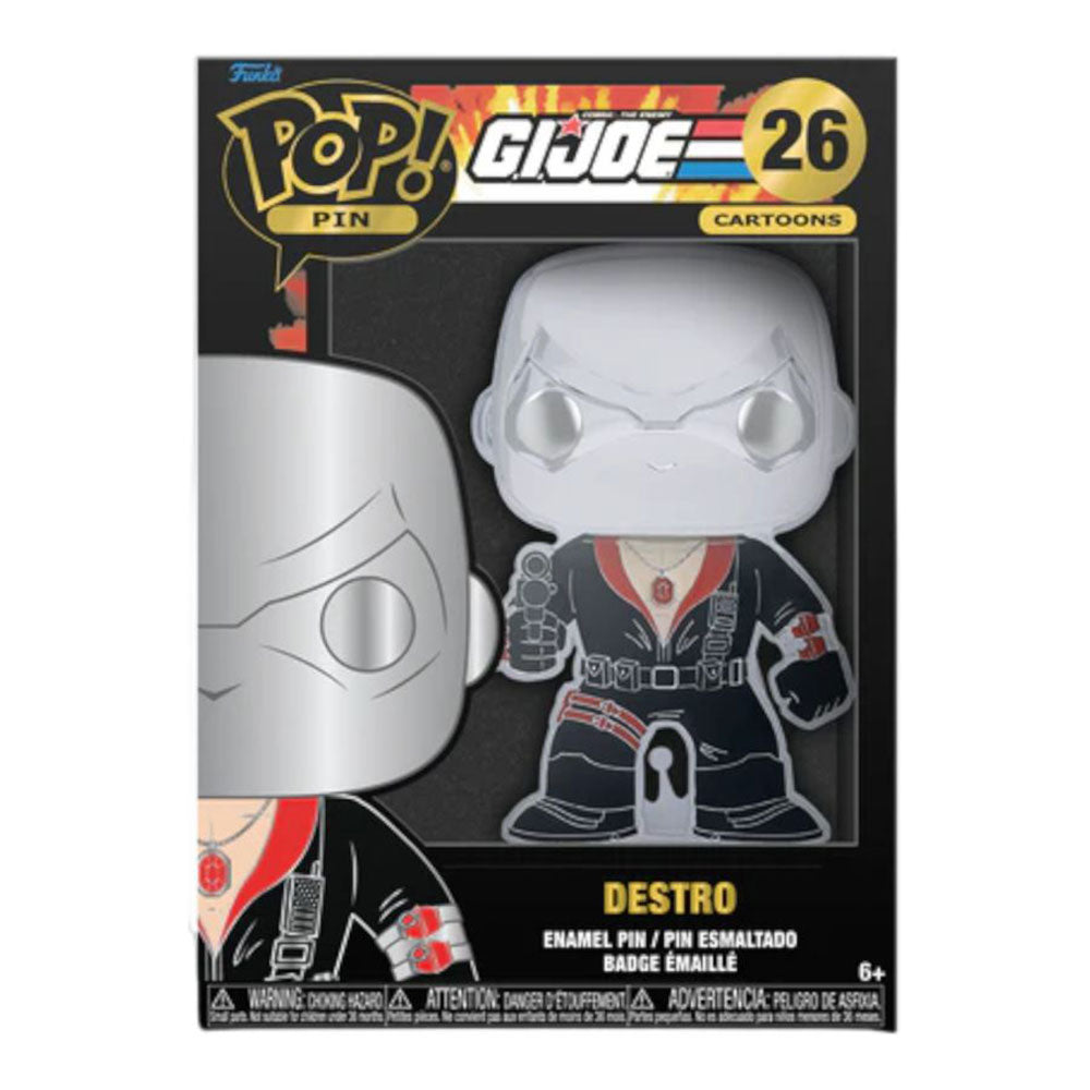 G.I. Joe Destro 4" Pop! Enamel Pin