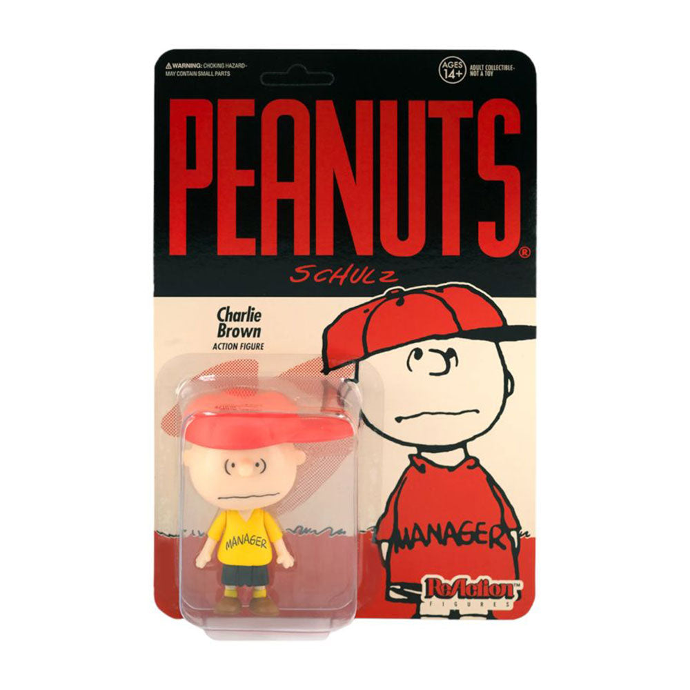 Peanuts Manager Charlie Brown ReAction 3.75" Action Figure