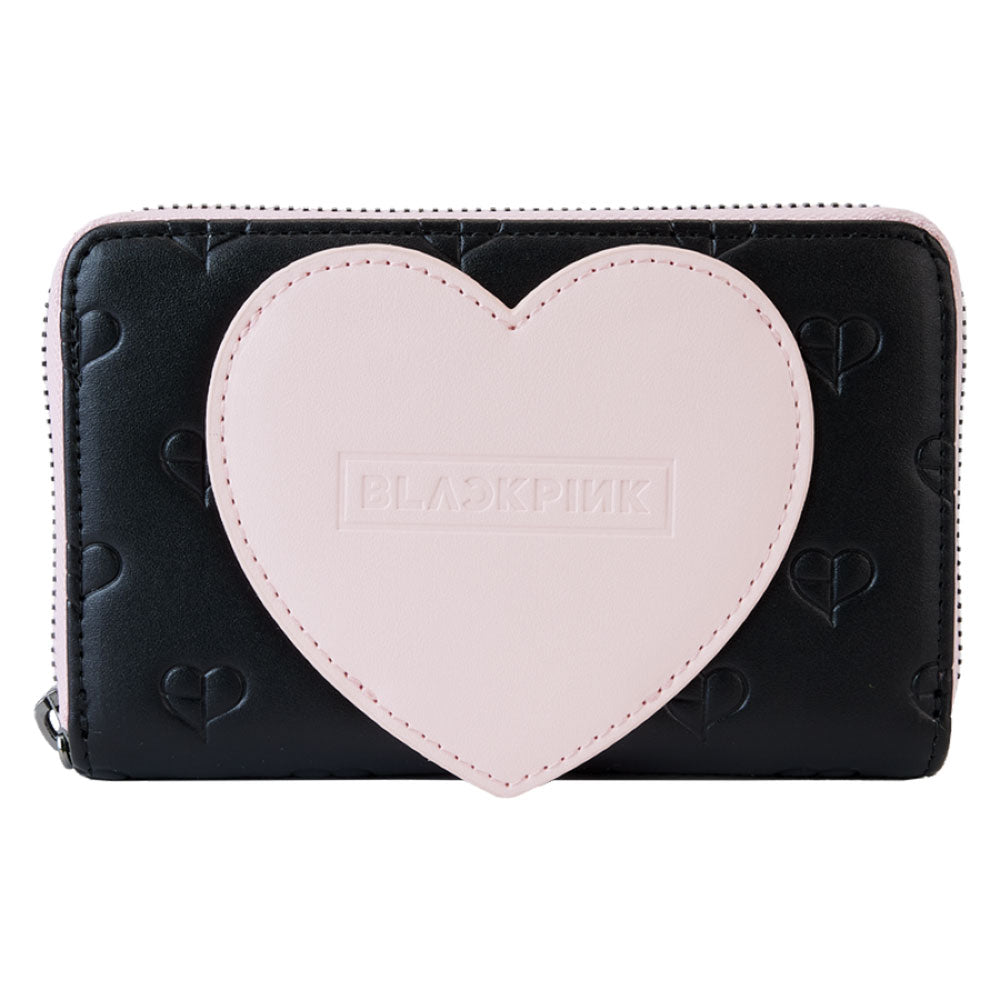 Blackpink All-Over-Print Heart Zip Around Wallet