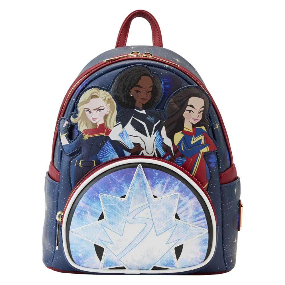 The Marvels 2023 Group Symbol Glow Mini Backpack