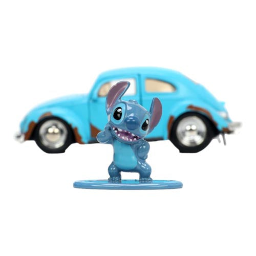 Lilo & Stitch VW Beetle Blue 1:32 Scale with Stitch MetalFig
