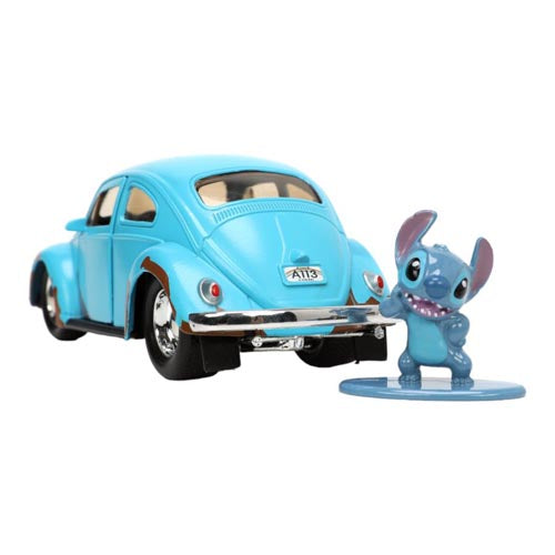 Lilo & Stitch VW Beetle Blue 1:32 Scale with Stitch MetalFig
