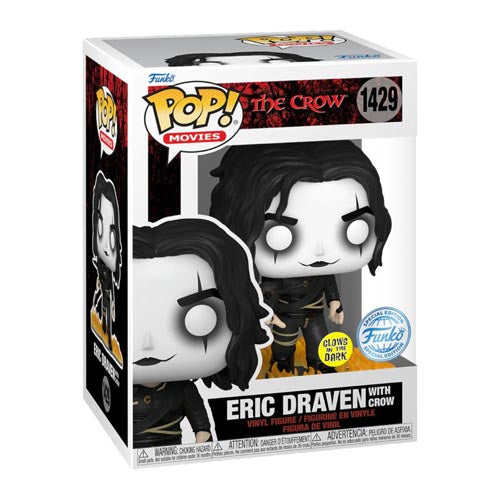 Crow Eric Draven with Crow US Exclusive Glow Pop! Vinyl