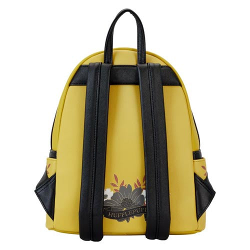Harry Potter Hufflepuff House Floral Tattoo Mini Backpack