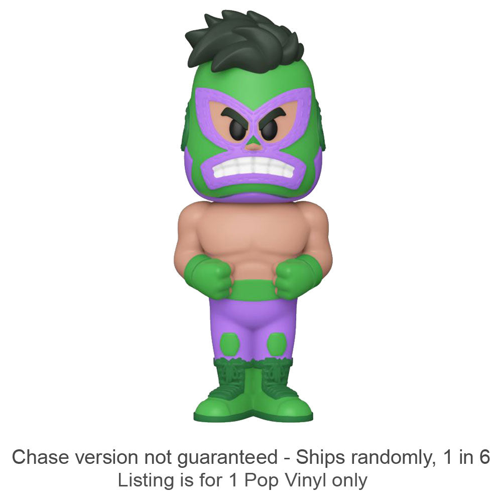 Hulk Luchadore Vinyl Soda Chase Ships 1 in 6