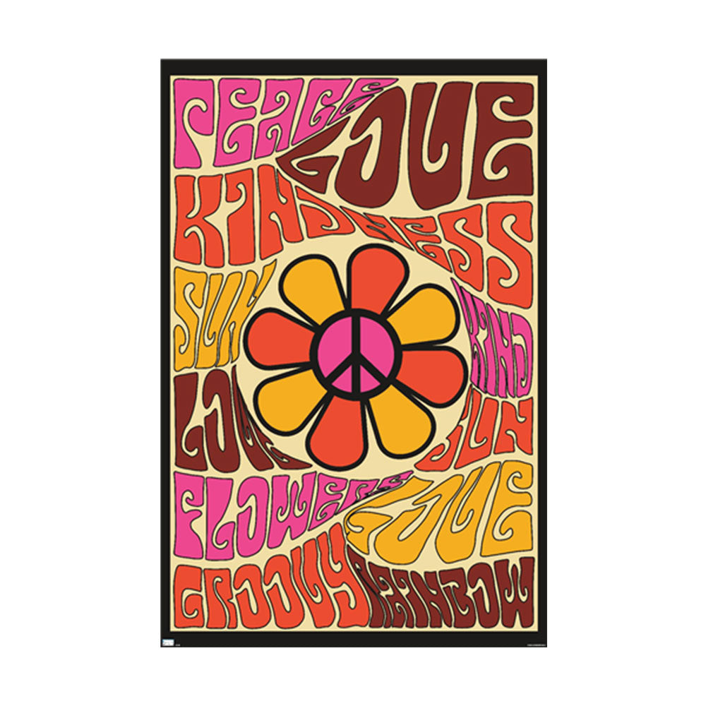 Peace Love and Kindness Poster (61x91.5cm)