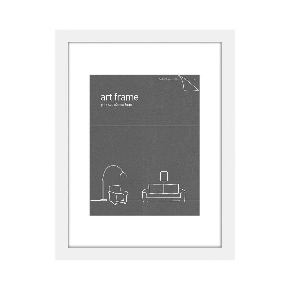 White Art Frame with Double Mats (42x54cm)