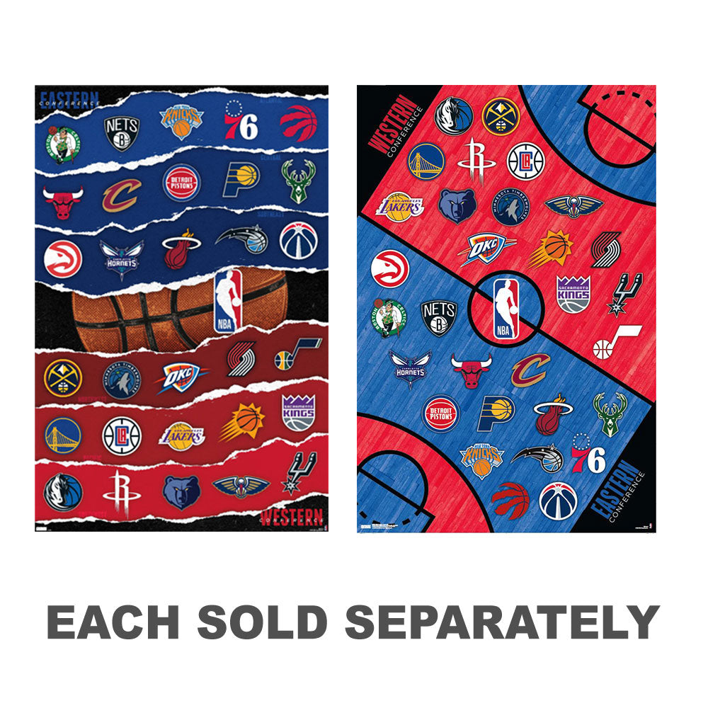 NBA League Logos Poster