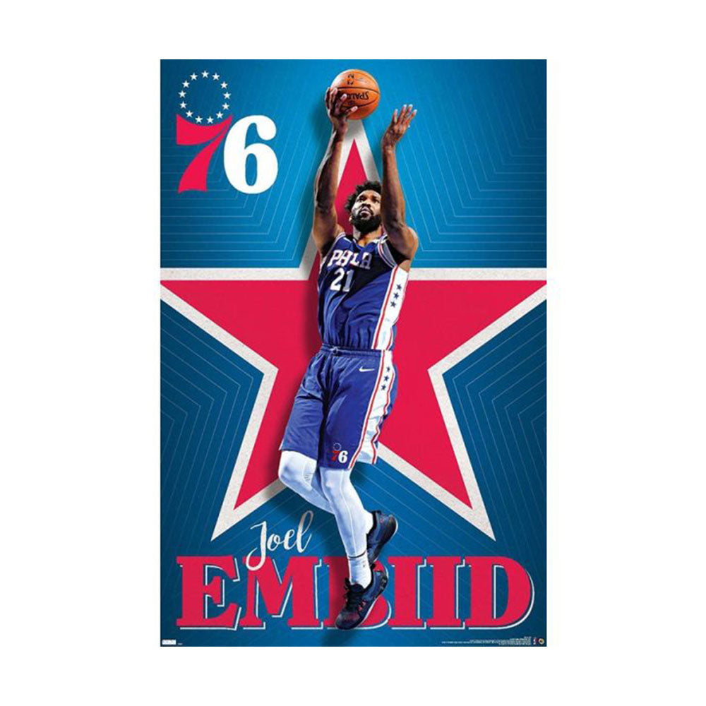 NBA Philadelphia 76ers Joel Embiid Poster