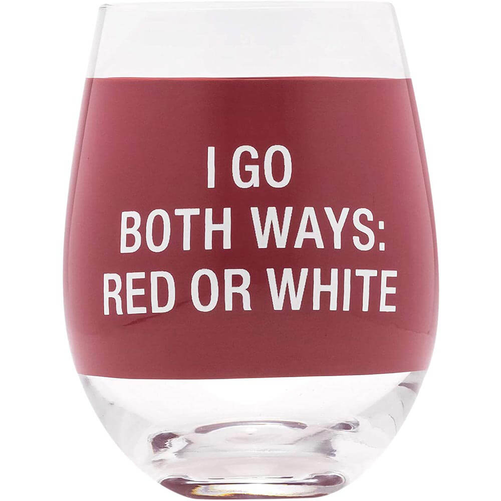 Say What Stemless Wine Glass