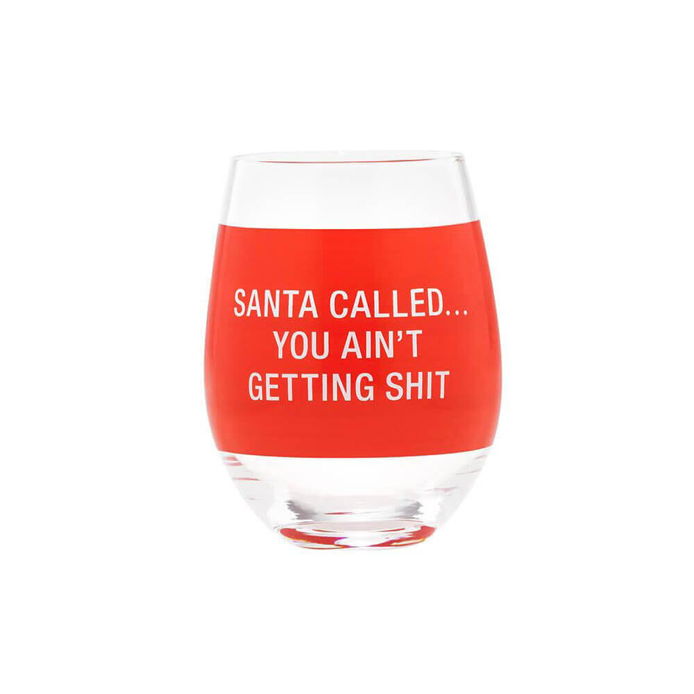 Say What Stemless Wine Glass